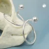 Paar Ohrstecker Ohrspirale 15mm mit Kugel 925 Silber Ohrschmuck Damen