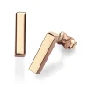 Paar Ohrstecker Stäbchen 13x3mm aus 585 Gold Rotgold Ohrschmuck schlicht
