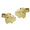 Paar Ohrstecker Stecker Bärchen aus 375 Gold matt-glänzend