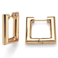 Paar quadratische Creolen 20x20mm Ohrringe Ohrschmuck aus 585 Gold Rotgold