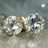 Paar Solitär Ohrstecker mit Zirkonia 9Kt 375 Gelbgold Goldohrstecker Ohrschmuck