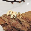 Paar Stecker Ohrstecker Wendepfeil Ohrringe Ohrschmuck, 375 Gold Gelbgold