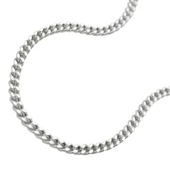 Panzerkette Kette Collier Halskette, diamantiert Silber 925, 60cm