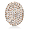 Pavé Anhänger aus 750 Rotgold 111 Brillanten 4,03ct TW-VSI 26,4x20,4mm