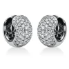 Pavé Creolen aus 750 Gold Weißgold 122 Brillanten 1,73ct TW-VSI