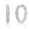 Pavé Creolen aus 750 Weißgold 224 Brillanten 1,96ct TW-VSI 25,3x4,9mm
