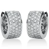 Pavé Creolen breit aus 750 Weißgold 84 Brillanten 1,4ct TW-VSI 15,9x7,5mm