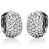 Pavé Creolen breit aus 750 Weißgold 90 Brillanten 1,3ct TW-VSI 13,9x8,1mm