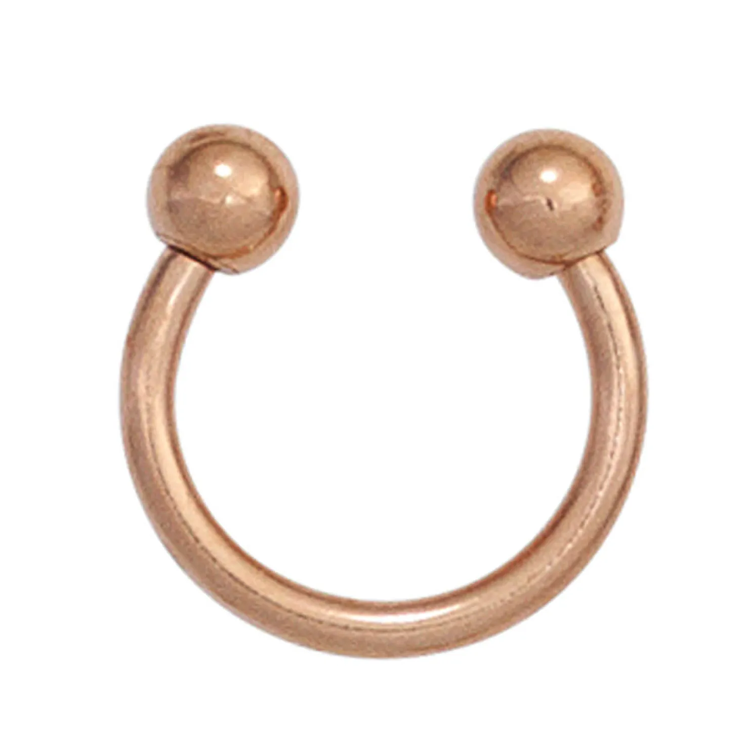 Piercing 10,3mm aus Edelstahl rotvergoldet Edelstahlpiercing