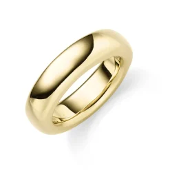 Ring aus 585 Gold Gelbgold Breite 6mm glänzend schlicht Fingerring Goldring