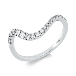 Ring aus 750 Gold Weißgold 23 Brillanten 0,21ct W-PI B:10mm