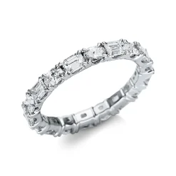 Ring aus 750 Gold Weißgold 18 Diamanten 1,96ct TW-VSI B:3,2mm