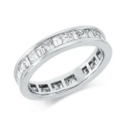 Ring aus 750 Gold Weißgold 32 Diamanten 1,73ct TW-VSI/SI B:4mm