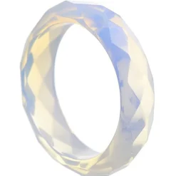 Ring aus Opalit - Mondstein Mondsteinring Damenring facettiert