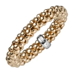 Ring Damenring Fingerring elastisch Himbeer Breite 4mm aus 585 Gold Rotgold