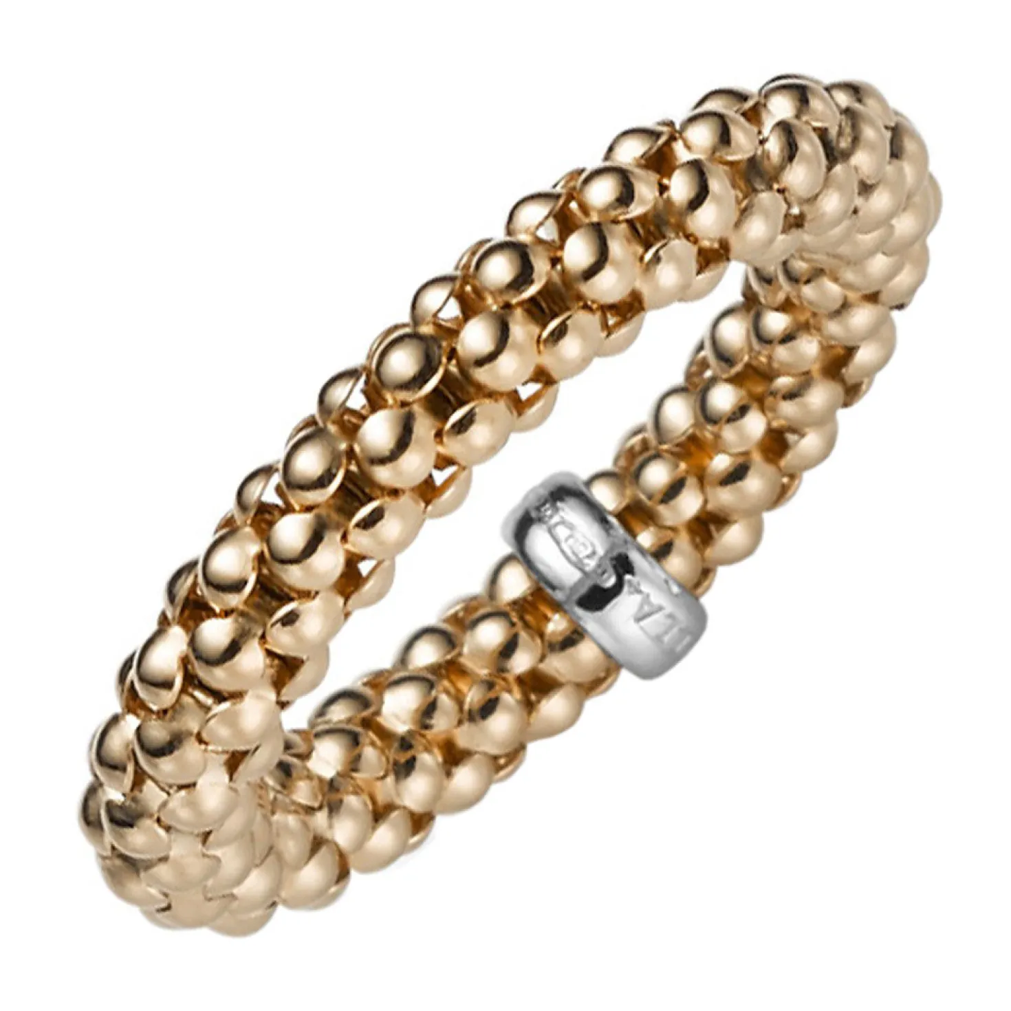 Ring Damenring Fingerring elastisch Himbeer Breite 4mm aus 585 Gold Rotgold