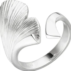 Ring Damenring Ginkgoblatt aus 925 Silber Sterlingsilber, Fingerring