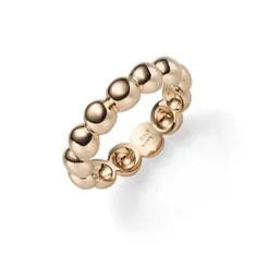 Ring Damenring Halbkugel aus 585 Gold Rotgold Fingerring 5mm breit