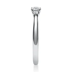 Ring Damenring Platinring aus 950 Platin mit 3 Diamanten Brillanten 0,33 Ct.