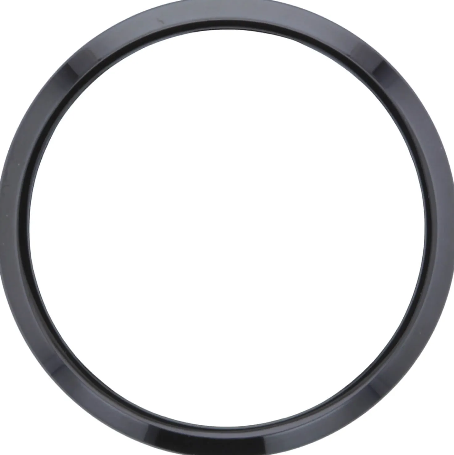 Ring Herrenring Edelstahl schwarz beschichtet teilmattiert schlicht Breite 5,9mm