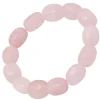 Rosenquarzarmband, Armband aus echtem Rosenquarz, rosè, dehnbar