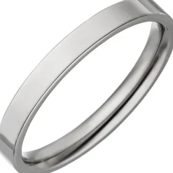 Schmaler Partner-Ring Fingerring aus Titan Titanring flach schlicht 1,8mm breit