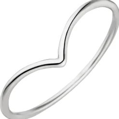 Schmaler Ring aus 585 Gold Weißgold 1,3mm glänzend Fingerring Goldring für Damen
