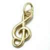 Schmuckanhänger Notenschlüssel 14Kt 585 Gold Gelbgold Halsschmuck Unisex