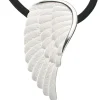 Schmuck Anhänger 14,6x28,2mm Flügel aus 925 Silber teilmattiert Halsschmuck