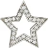 Schmuck Anhänger 20,4x19,6mm Stern mit Zirkonia 925 Echt Silber Halsschmuck