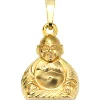 Schmuck-Set, Anhänger Buddha auf 1,3mm Panzerkette 333 Gold Gelbgold 50cm