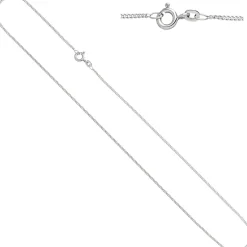 Schmuck-Set aus 333 Gold Weißgold 3 Zirkonia Ohrringe Anhänger und Kette 42cm