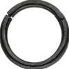 Segmentring aus Edelstahl schwarz mit Klick-System Scharnier Ringstärke 1,2mm