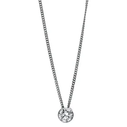 Solitär Collier Kette aus 950 Platin mit Brillant 0,30 Ct. Zarge L: 43cm