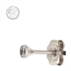 Solitär Ohrstecker Zirkonia weiß 2,8mm rund 333 Gold Weißgold Ohrschmuck