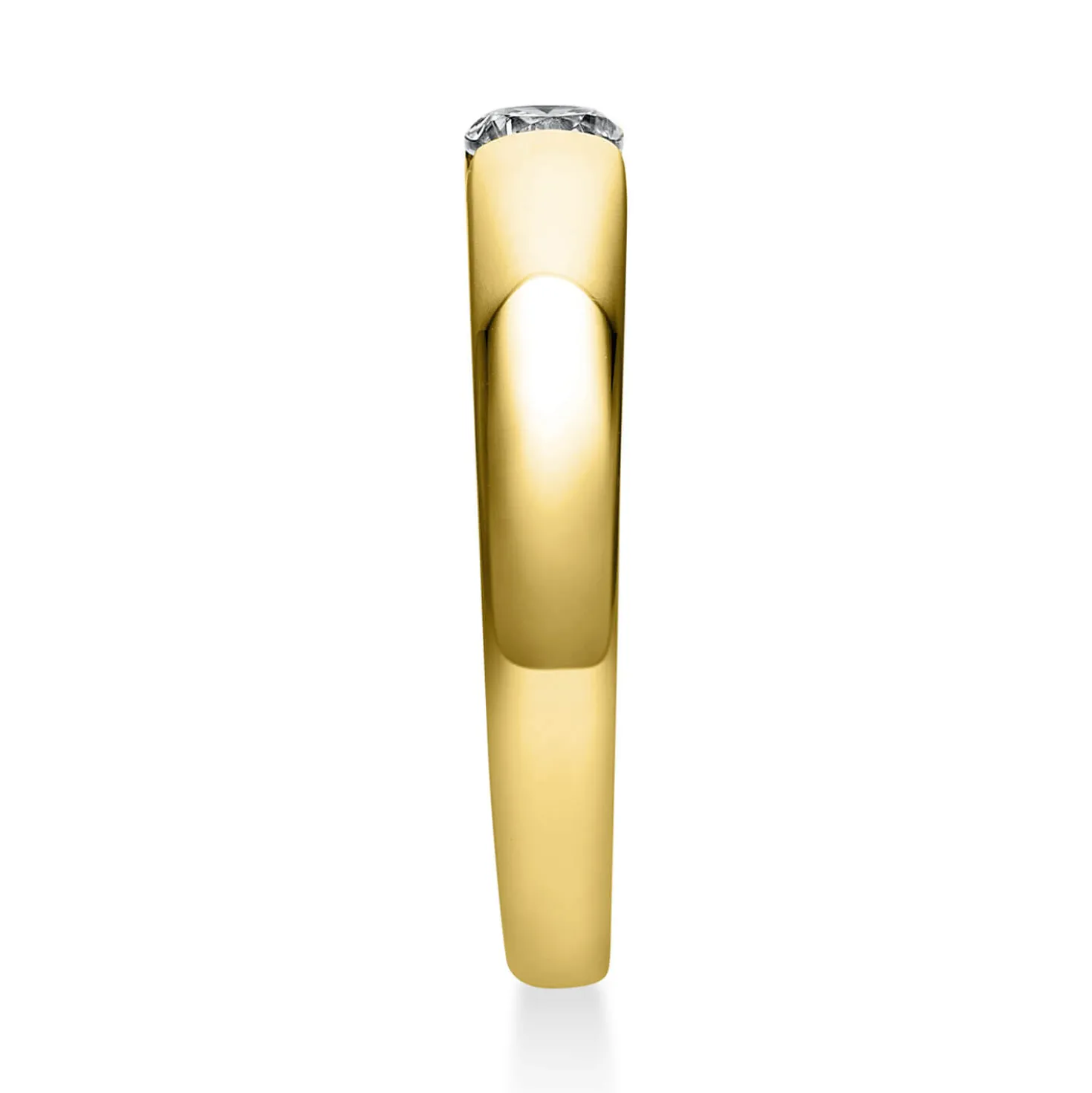 Solitär Ring Damenring aus 585 Gold Gelbgold mit Diamant Brillant 0,20 Ct.