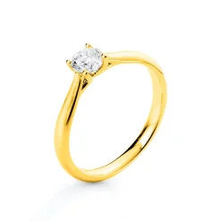 Solitär Ring Damenring aus 585 Gold Gelbgold mit Diamant Brillant 0,50 Ct.