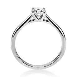 Solitär Ring Damenring aus 750 Gold Weißgold mit Diamant Brillant 0,50 Ct.