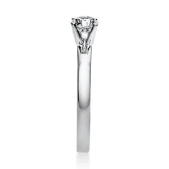 Solitär Ring Damenring aus 585 Gold Weißgold mit Diamant Brillant 0,50 Ct.