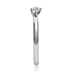 Solitär Ring Damenring aus 585 Gold Weißgold mit Diamant Brillant 0,15 Ct.