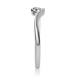 Solitär Ring Damenring aus 950 Platin mit Diamant Brillant 0,15 Ct.