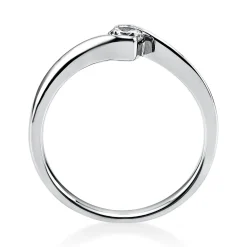 Solitär Ring Damenring aus 950 Platin mit Diamant Brillant 0,20 Ct.