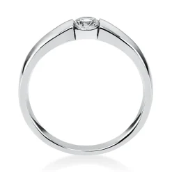 Solitär Ring Damenring aus 950 Platin mit Diamant Brillant 0,20 Ct.