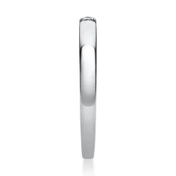 Solitär Ring Damenring aus 950 Platin mit Diamant Brillant 0,06 Ct.