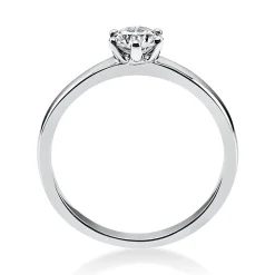 Solitär Ring Damenring aus 950 Platin mit Diamant Brillant 0,40 Ct. 6er-Krappe