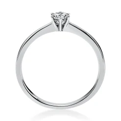 Solitär Ring Damenring aus 950 Platin mit Diamant Brillant 0,20 Ct. 6er-Krappe