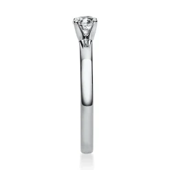 Solitär Ring Damenring aus 950 Platin mit Diamant Brillant 0,30 Ct. 4er-Krappe