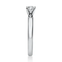 Solitär Ring Damenring aus 950 Platin mit Diamant Brillant 0,40 Ct. 4er-Krappe