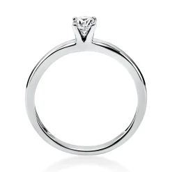 Solitär Ring Damenring aus 950 Platin mit Diamant Brillant 0,20 Ct. 4er-Krappe