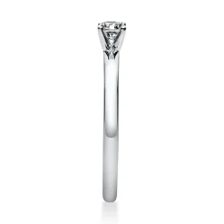 Solitär Ring Damenring aus 950 Platin mit Diamant Brillant 0,20 Ct. 4er-Krappe